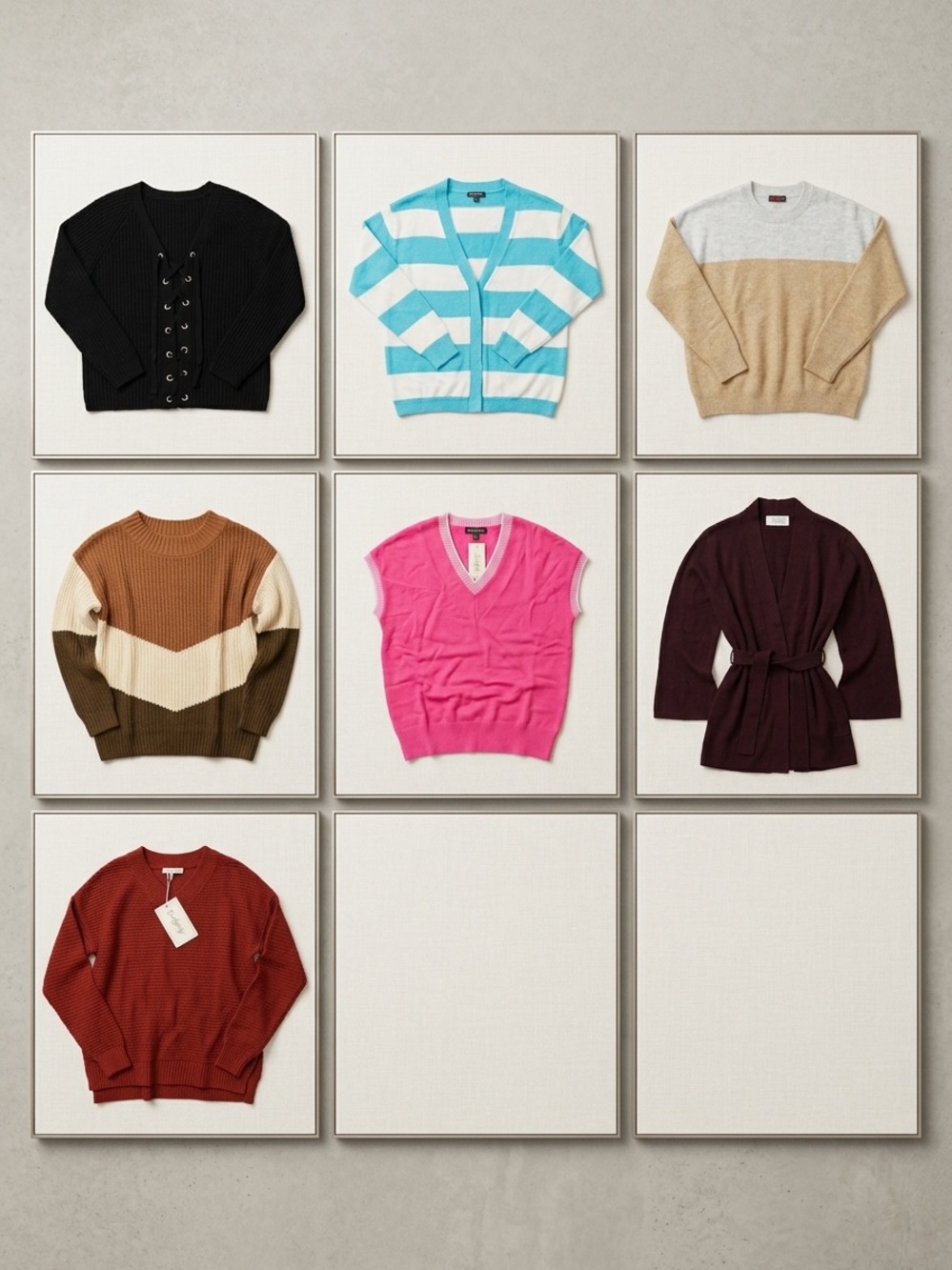 đ§ś 7-Piece Sweater Bundle â Reseller Lot | Mixed Brands & Sizes | NWT/NWOT + Pre